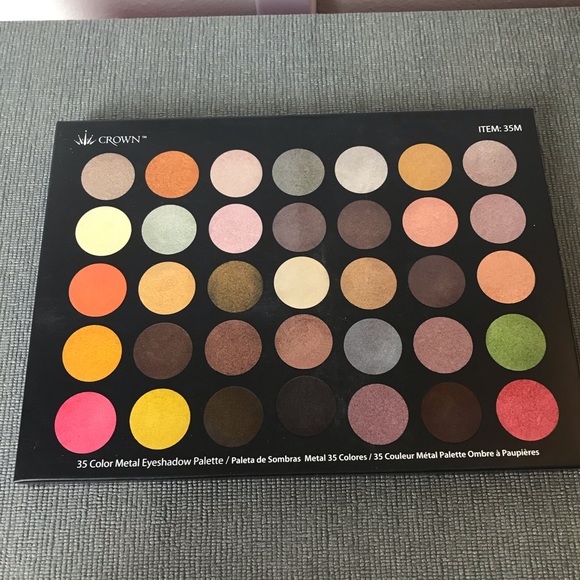 Crown eyeshadow palette. 35 metal colors. NIB - Picture 1 of 3